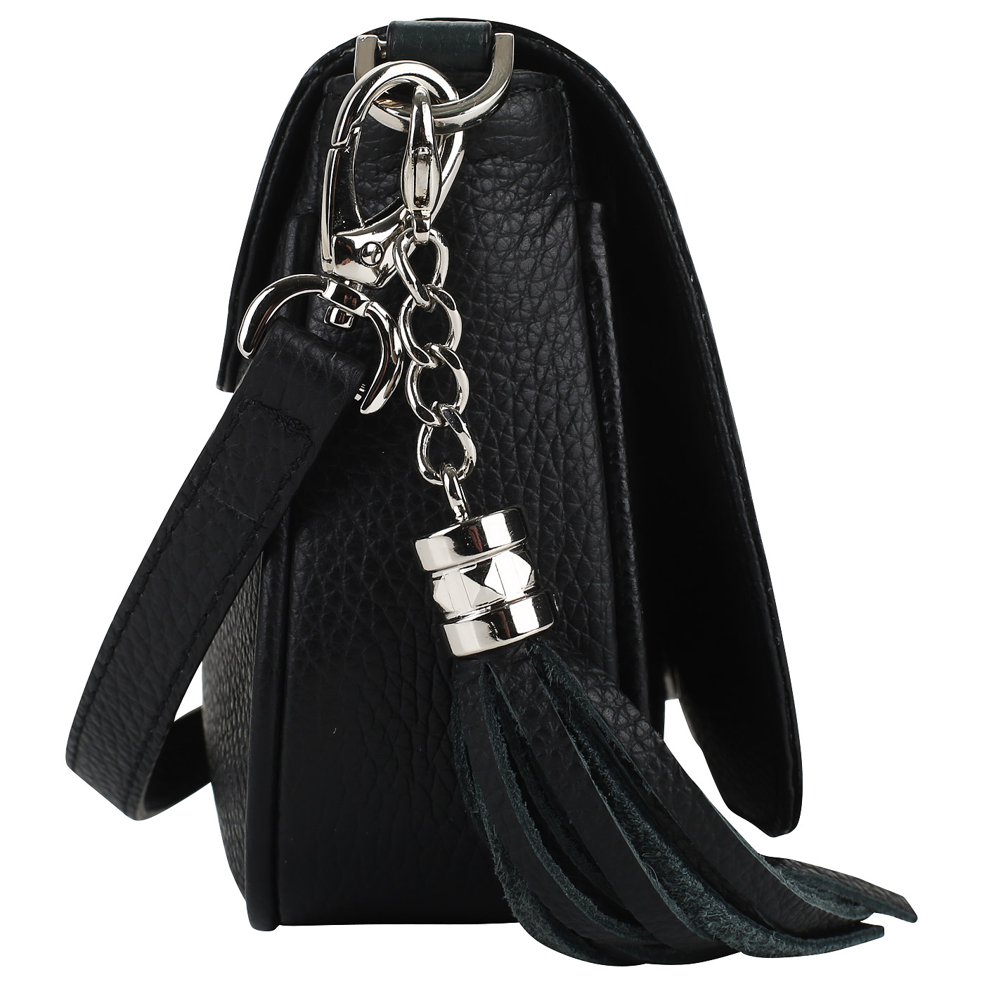 Кожаная сумочка с принтом Chatte 