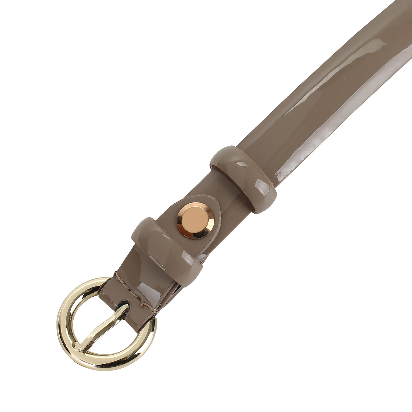 Узкий ремешок из лаковой кожи Chatte 