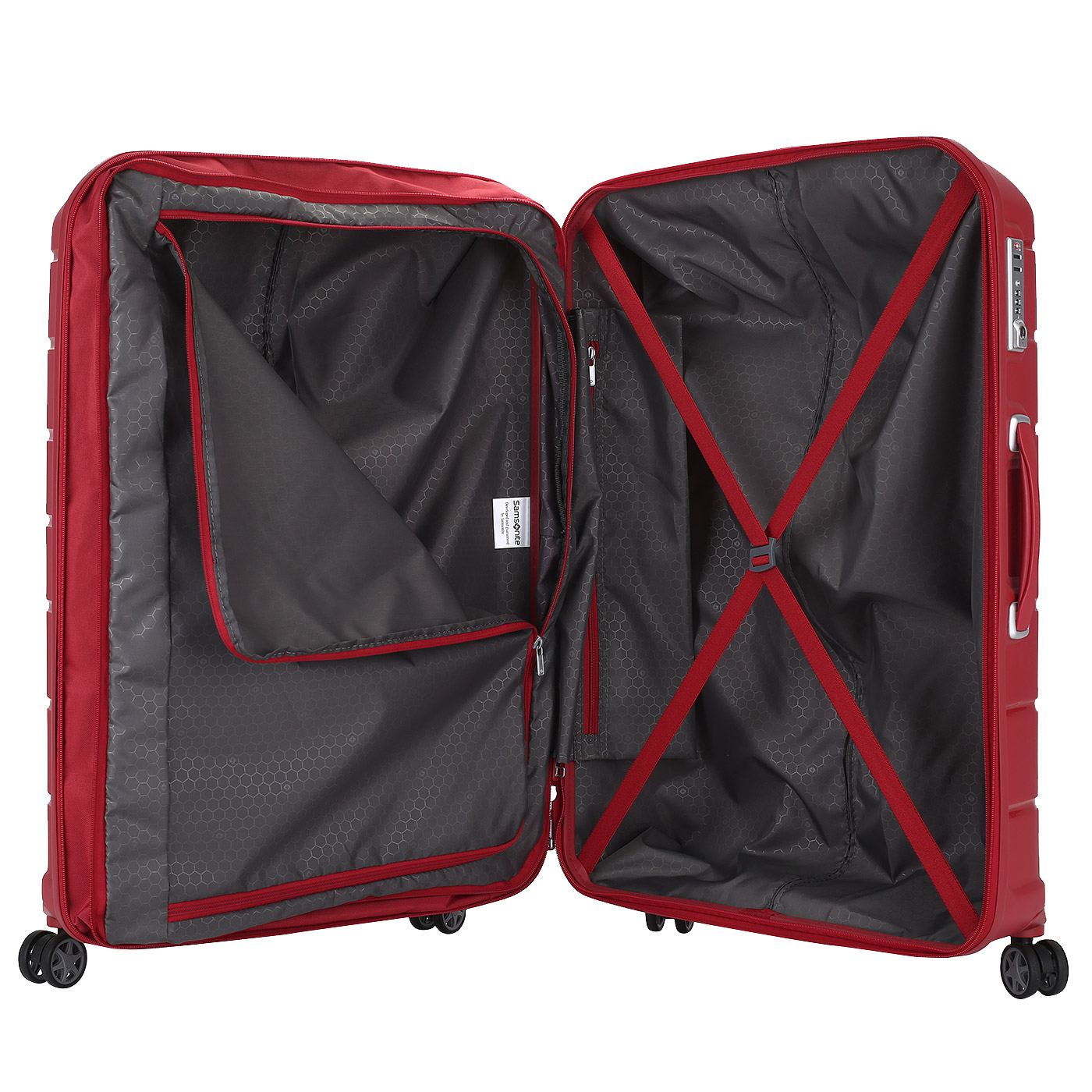 Чемодан большой L из полипропилена с кодовым замком Samsonite Flux