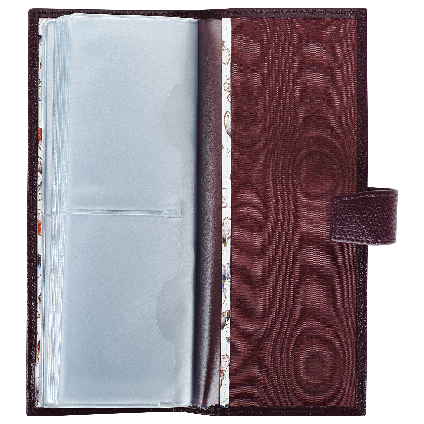 Кожаная вертикальная визитница Aurelli Alma fantasia