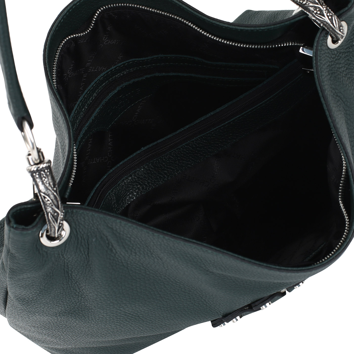 Кожаная сумка с двумя отделами Chatte 