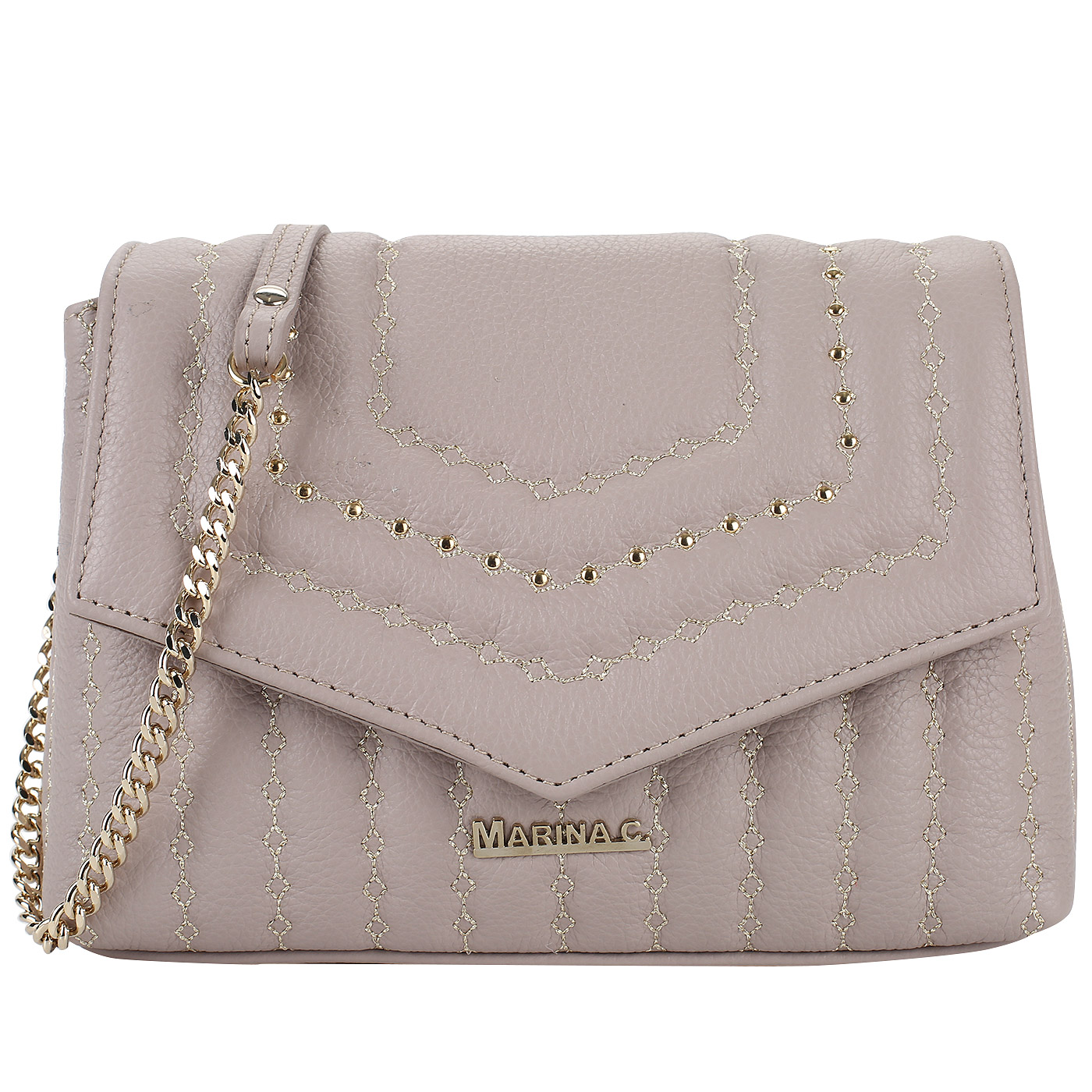 Marina Creazioni Стеганая кожаная сумочка