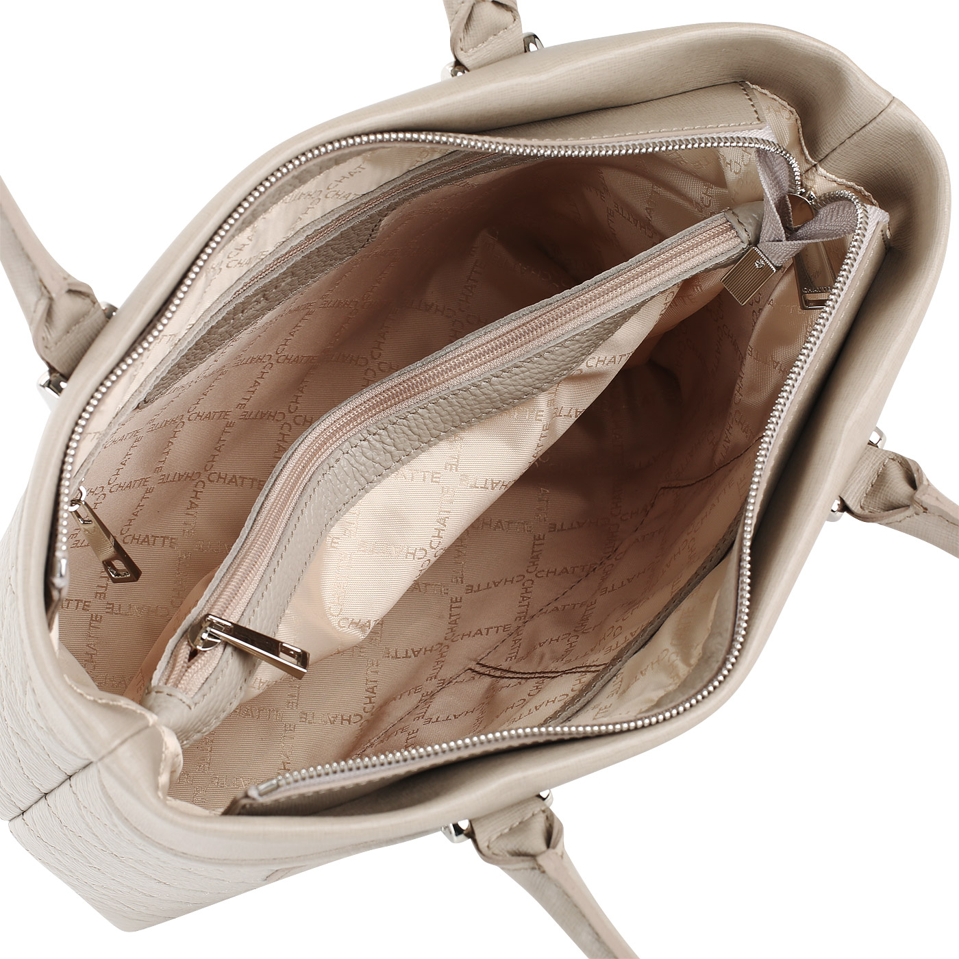 Кожаная сумка с длинными ручками Chatte 