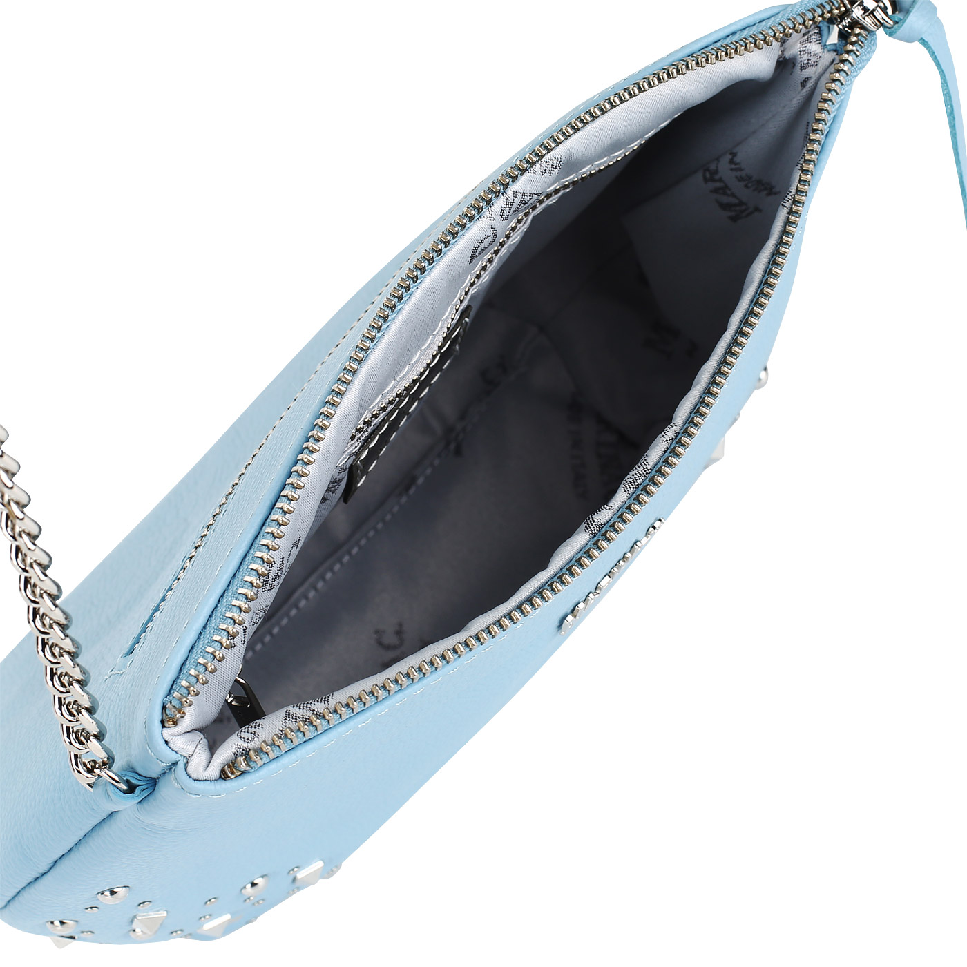 Женская кожаная сумочка с клепками Marina Creazioni 