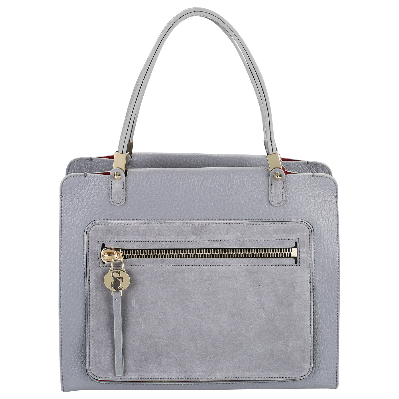 Carlo Salvatelli Сумка из натуральной кожи на молнии