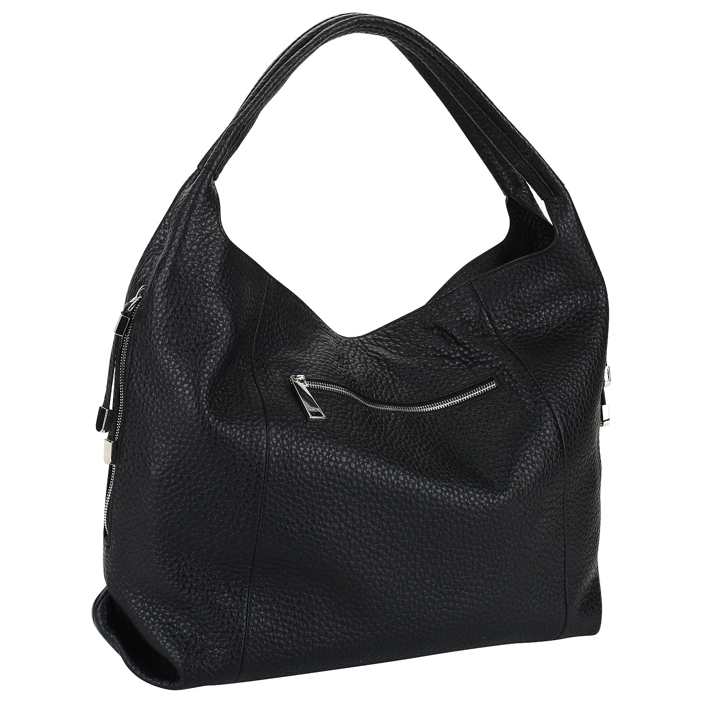 Черная кожаная сумка Chatte 