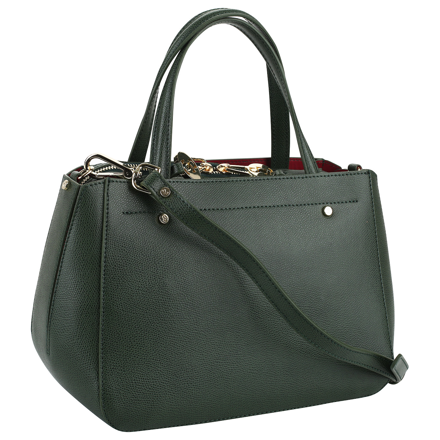 Кожаная сумка с тиснением Carlo Salvatelli Lord