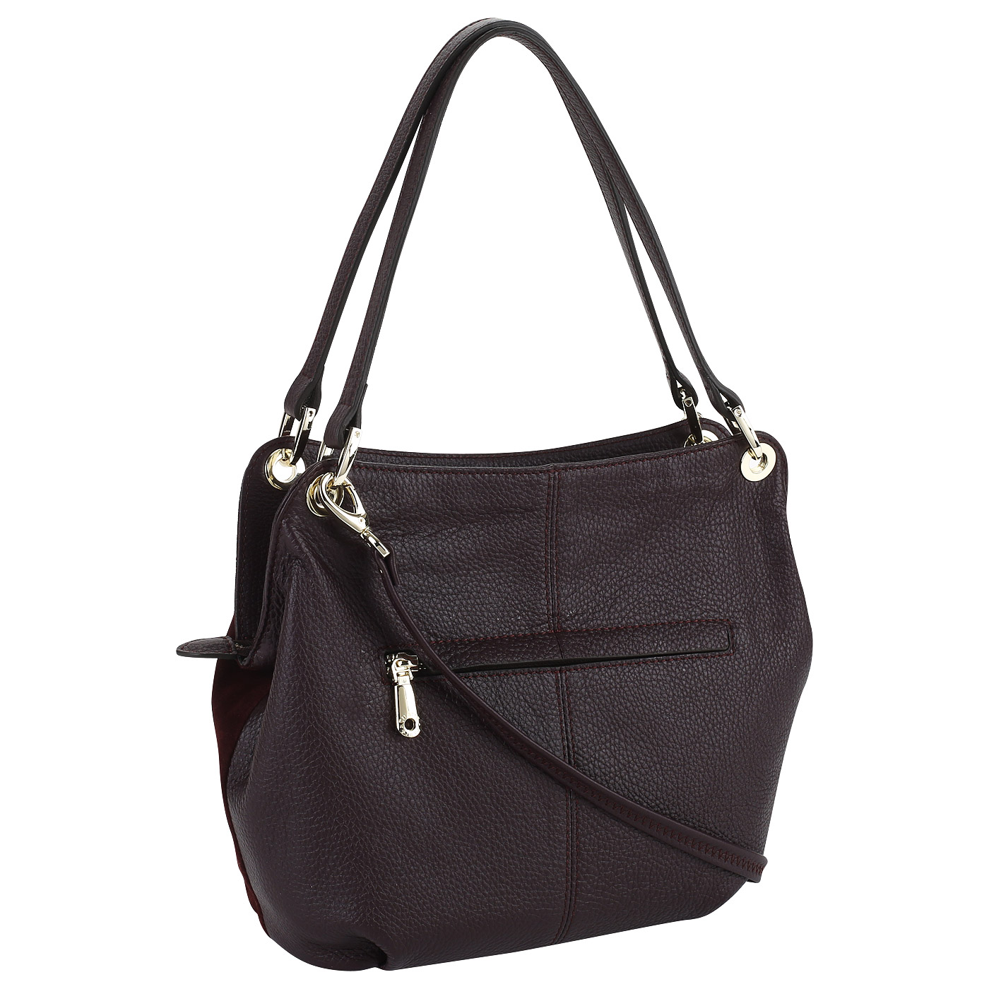 Мягкая сумка из кожи и замши Chatte 